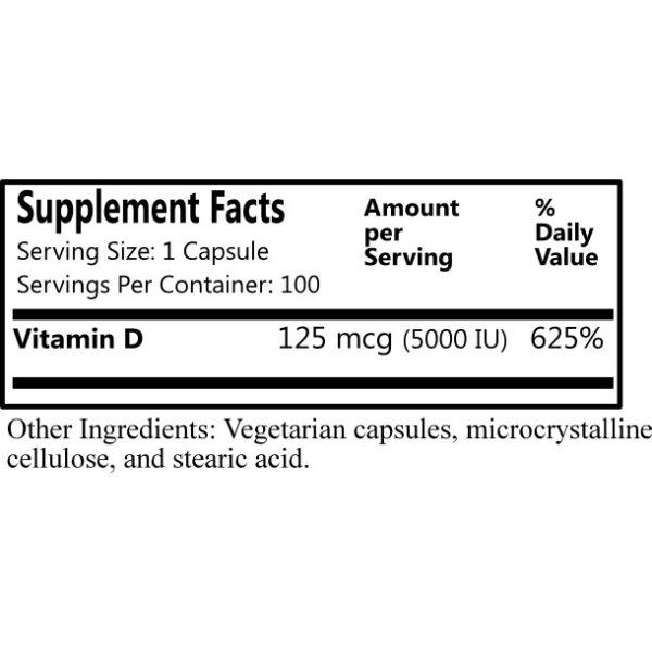 Daily Manufacturing - Vitamin D3-5000 - Image 2