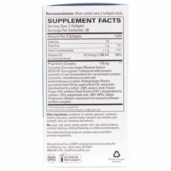 EuroPharma/Terry Naturally - Healthy PSA Levels 60 SGels (Formerly -Curamed Prostate) - Image 2