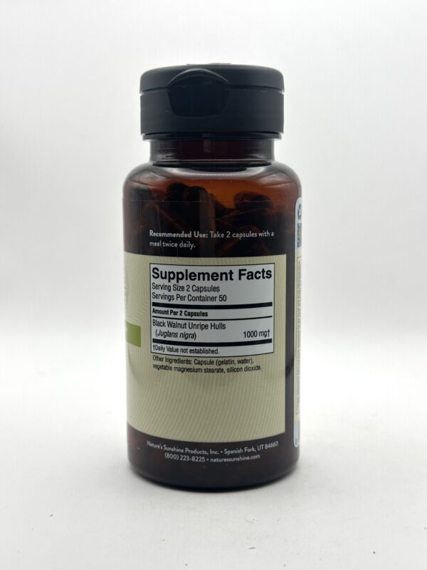 Nature's Sunshine - Black Walnut - 100 Capsules - Image 2
