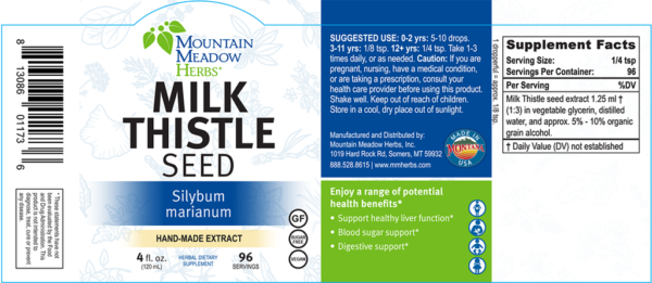 Mountain Meadow Herbs - Milk Thistle Extract 1/2 off price EXP Date:02/2024 - Image 2